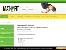 Tablet Screenshot of mat-fit.cz